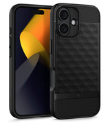 Magsafe Калъф за iPhone 16, Spigen Caseology Parallax, Черен