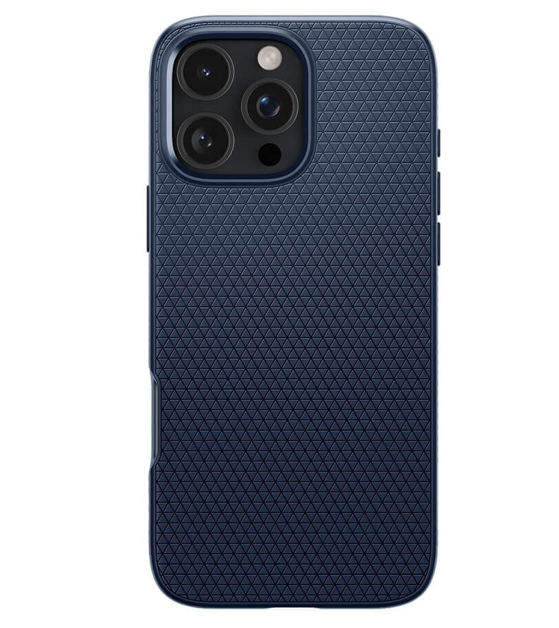 Противоударен Калъф за iPhone 16 Pro, Spigen Liquid Air Case, Син (2)