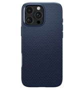 Противоударен Калъф за iPhone 16 Pro, Spigen Liquid Air Case, Син (2)