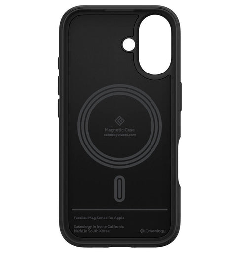 Magsafe Калъф за iPhone 16, Spigen Caseology Parallax, Черен (3)