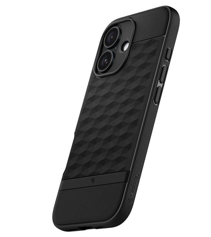 Magsafe Калъф за iPhone 16, Spigen Caseology Parallax, Черен (6)