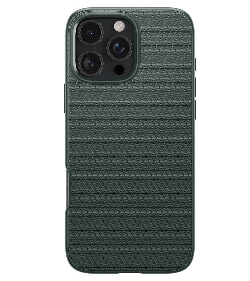 Противоударен Калъф за iPhone 16 Pro Max, Spigen Liquid Air Case, Зелен (2)