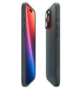 Противоударен Калъф за iPhone 16 Pro Max, Spigen Liquid Air Case, Зелен (7)