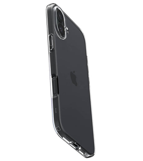 Противоударен Силиконов Калъф за iPhone 16, Spigen Liquid Crystal Case, Прозрачен (6)