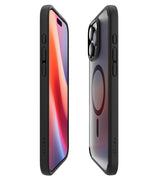 Magsafe Противоударен Калъф за iPhone 16 Pro Max, Spigen Ultra Hybrid Frost Case, Черен (5)