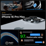 Magsafe Противоударен Калъф за iPhone 16 Pro Max, Spigen Ultra Hybrid Frost Case, Черен (7)
