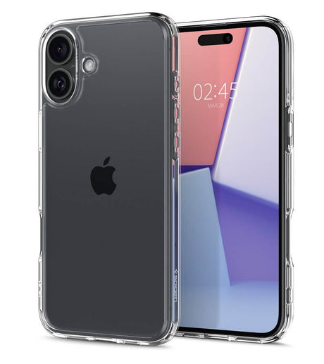 Противоударен Калъф за iPhone 16, Spigen Ultra Hybrid Clear Case, Прозрачен