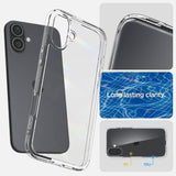Противоударен Калъф за iPhone 16, Spigen Ultra Hybrid Clear Case, Прозрачен (9)
