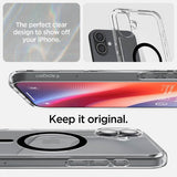 Magsafe Противоударен Калъф за iPhone 16, Spigen Ultra Hybrid Case, Черен (5)
