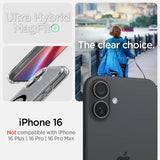 Magsafe Противоударен Калъф за iPhone 16, Spigen Ultra Hybrid Case, Черен (4)