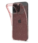 Противоударен Блестящ Калъф за iPhone 16 Pro, Spigen Liquid Crystal Glitter Quartz Case, Розов (2)