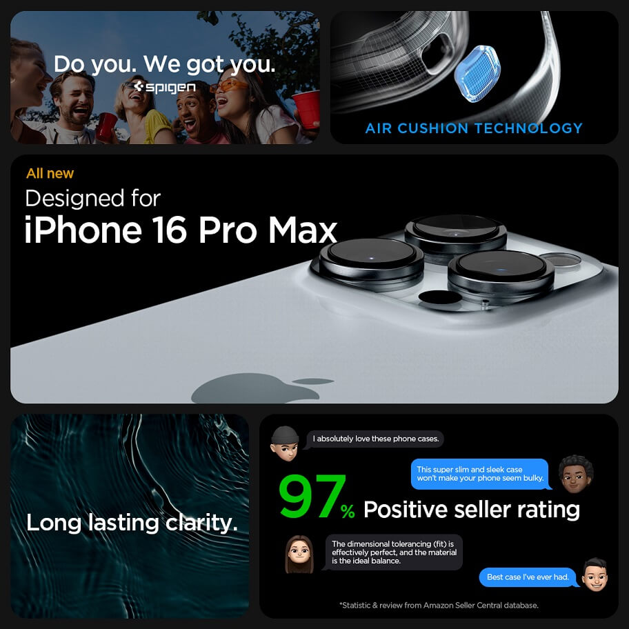 Противоударен Калъф за iPhone 16 Pro Max, Spigen Ultra Hybrid Case, Титаниев (7)