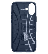 Противоударен Калъф за iPhone 16, Spigen Liquid Air Case, Син (4)