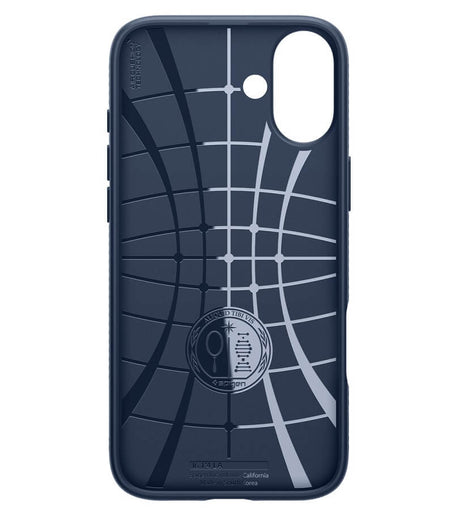 Противоударен Калъф за iPhone 16, Spigen Liquid Air Case, Син (4)