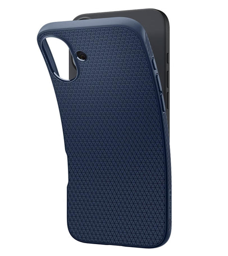 Противоударен Калъф за iPhone 16, Spigen Liquid Air Case, Син (6)