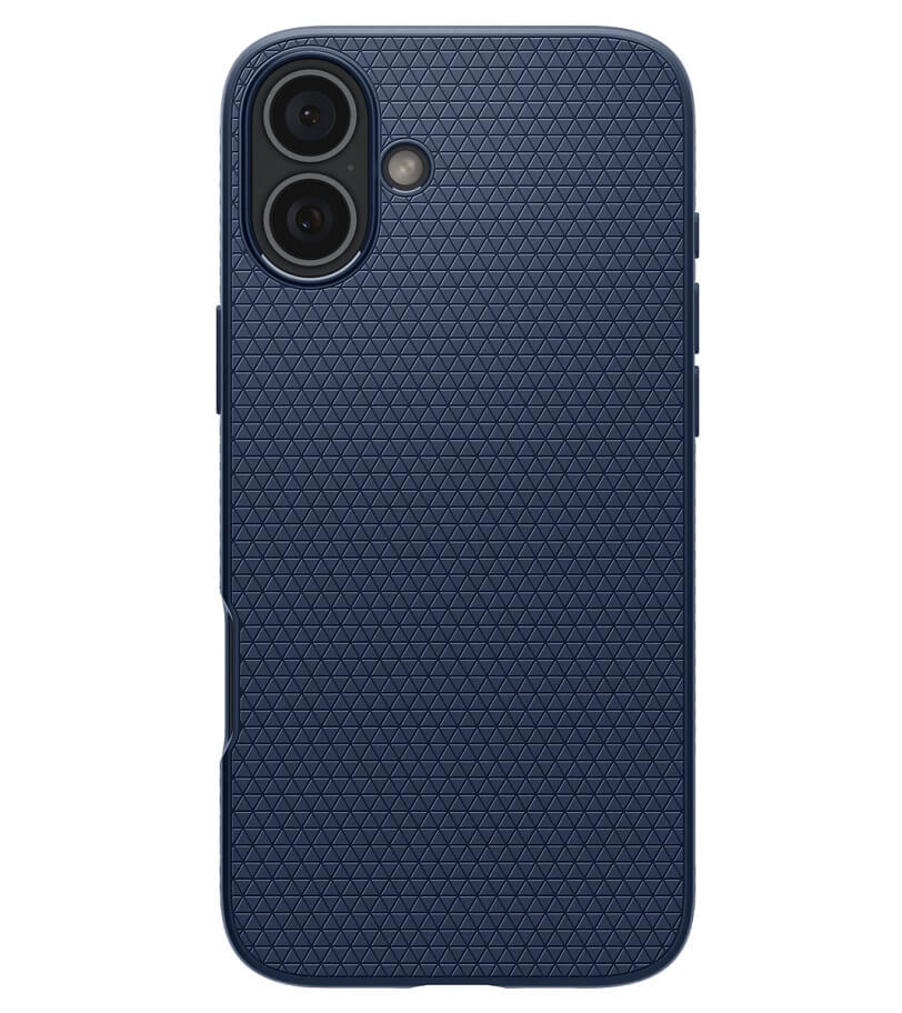 Противоударен Калъф за iPhone 16, Spigen Liquid Air Case, Син (2)