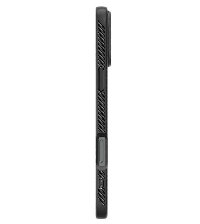 Противоударен Калъф за iPhone 16 Pro Max, Spigen Liquid Air Case, Черен (5)