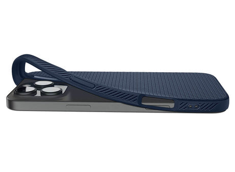 Противоударен Калъф за iPhone 16 Pro Max, Spigen Liquid Air Case, Син (8)
