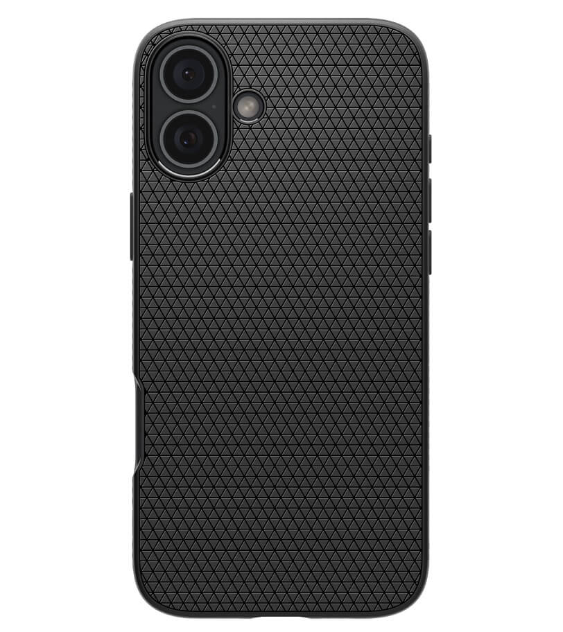 Противоударен Калъф за iPhone 16, Spigen Liquid Air Case, Черен (2)