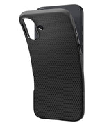 Противоударен Калъф за iPhone 16, Spigen Liquid Air Case, Черен (6)