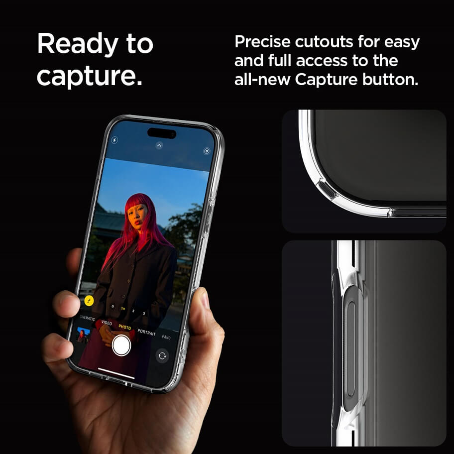 Противоударен Калъф за iPhone 16 Pro Max, Spigen Ultra Hybrid Case, Прозрачен (11)