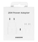 Оригинално Зарядно Samsung 25W 220v Super Fast Charger LS с USB-C Кабел EP-T2510XWE, Бял