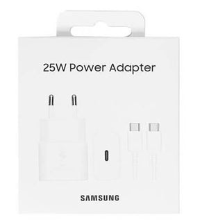 Оригинално Зарядно Samsung 25W 220v Super Fast Charger LS с USB-C Кабел EP-T2510XWE, Бял