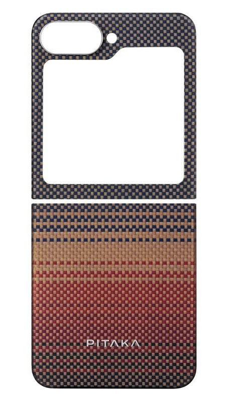 Magsafe Калъф за Samsung Z Flip 7 FE/Flip 6, Pitaka MagEZ 5 Case, Кафяв (2)