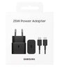 Оригинално Зарядно Samsung 25W 220v Super Fast Charger LS с USB-C Кабел EP-T2510XBE, Черен