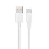 Оригинален USB-C Кабел за Xiaomi 6A с Бързо Зареждане 1m, Бял (Bulk) (2)