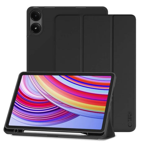 Защитен Калъф за Xiaomi Redmi Pad 1/2 Pro 12.1, Tech-Protect Trifold Slim Pen Case, Черен