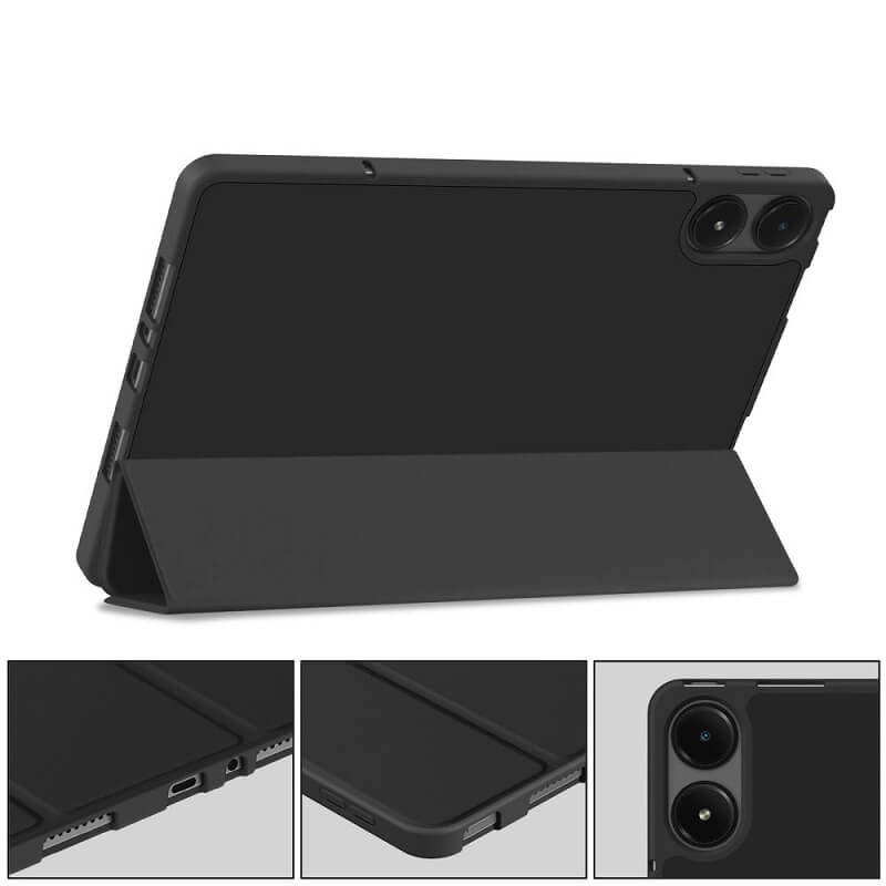 Защитен Калъф за Xiaomi Redmi Pad 1/2 Pro 12.1, Tech-Protect Trifold Slim Pen Case, Черен (7)