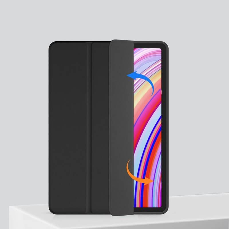 Защитен Калъф за Xiaomi Redmi Pad 1/2 Pro 12.1, Tech-Protect Trifold Slim Pen Case, Черен (4)