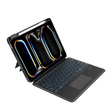 Калъф с Клавиатура за iPad Pro 11 2025-2024, Tech-Protect SC Pen Magnetic Keyboard Case, Черен (3)