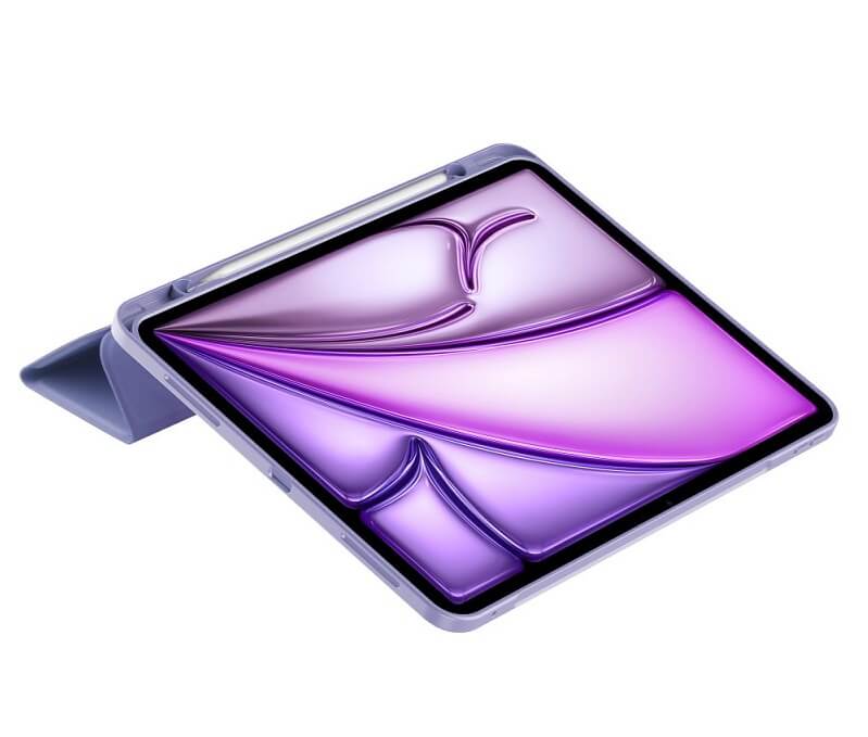 Защитен Калъф за Калъф за iPad Air 13" M4/ M3/ M2, Tech-Protect Trifold Slim Pen Case, Лилав (3)