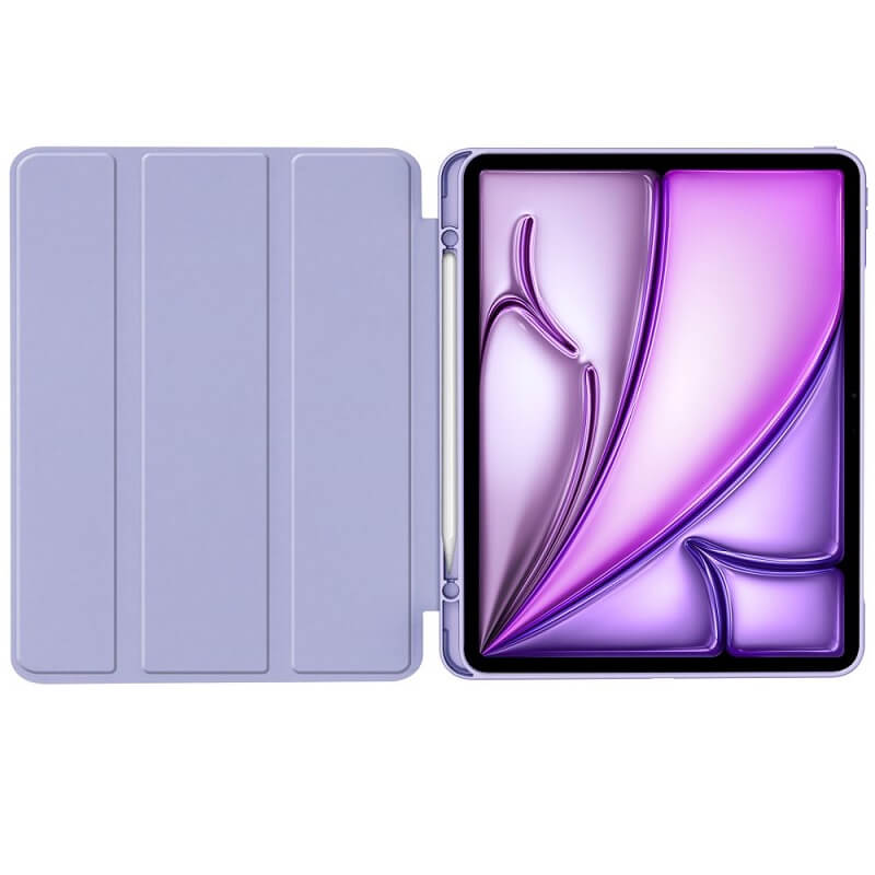 Защитен Калъф за Калъф за iPad Air 13" M4/ M3/ M2, Tech-Protect Trifold Slim Pen Case, Лилав (5)