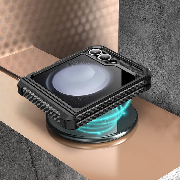 Противоударен Калъф за Samsung Z Flip 7 FE/Z Flip 6, Supcase Unicorn Beetle Pro, Черен (5)