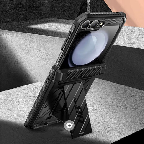 Противоударен Калъф за Samsung Z Flip 7 FE/Z Flip 6, Supcase Unicorn Beetle Pro, Черен (2)