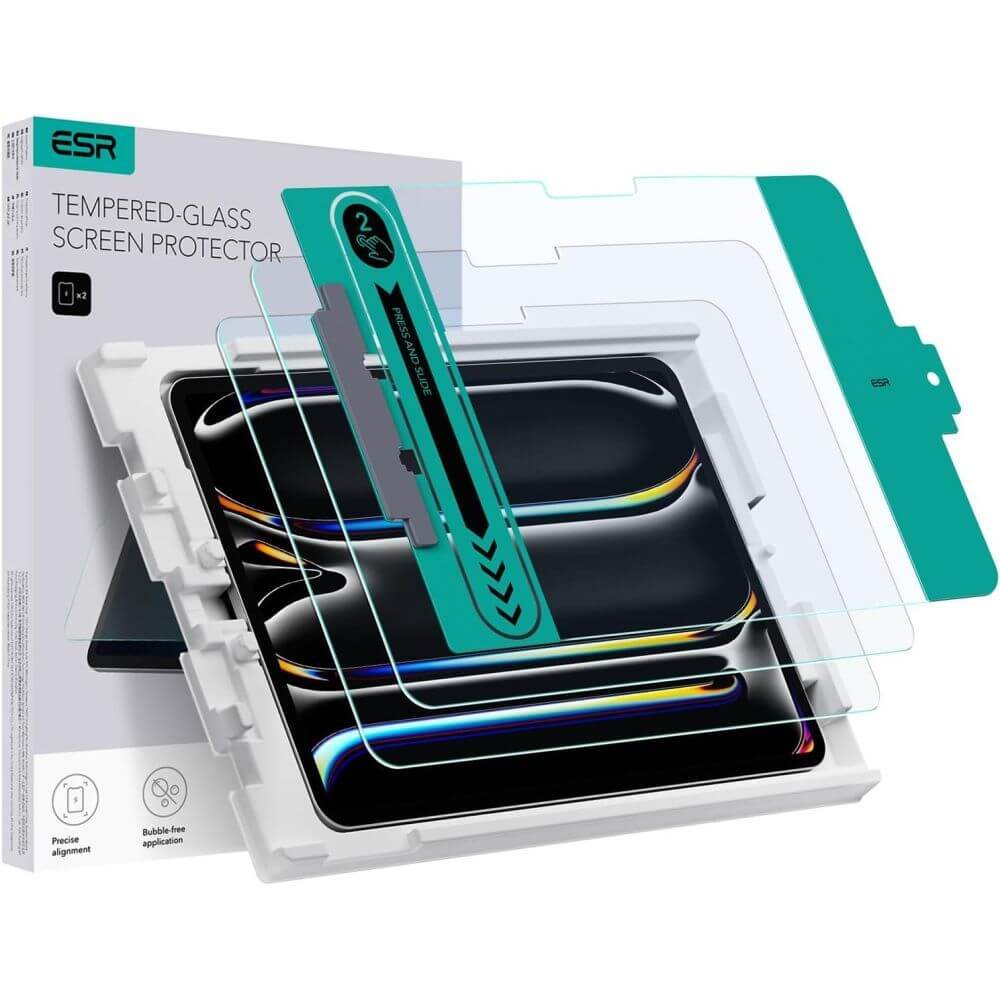 Стъклен Протектор за iPad Air 13" M4/ M3/ M2, ESR Tempered Glass, Прозрачен