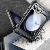 Противоударен Калъф за Samsung Z Flip 7 FE/Z Flip 6, Supcase Iblsn ArmorBox, Черен (3)