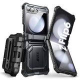 Противоударен Калъф за Samsung Z Flip 7 FE/Z Flip 6, Supcase Iblsn ArmorBox, Черен