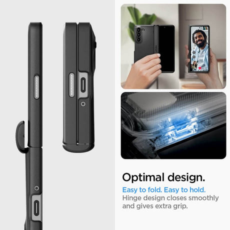 Калъф с Предпазител за Samsung Z Fold 6, Spigen Slim Armor Pro Case, Черен (8)