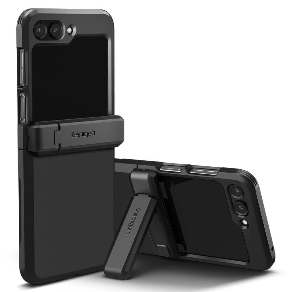 Калъф с Предпазител за Samsung Z Flip 7 FE/Z Flip 6, Spigen Tough Armor Case, Черен