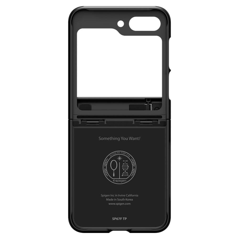 Калъф с Предпазител за Samsung Z Flip 7 FE/Z Flip 6, Spigen Tough Armor Case, Черен (6)