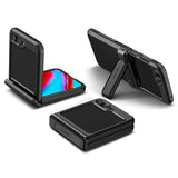 Калъф с Предпазител за Samsung Z Flip 7 FE/Z Flip 6, Spigen Tough Armor Case, Черен (7)