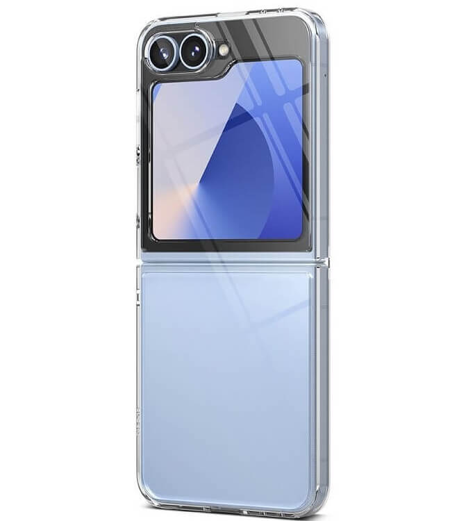 Тънък Калъф за Samsung Z Flip 7 FE/Z Flip 6, Ringke Fusion Case, Прозрачен (2)