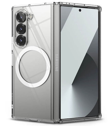 Magsafe Поликарбонатен Калъф за Samsung Z Fold 6, Ringke Fusion Case, Прозрачен