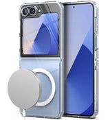 Magsafe Тънък Калъф за Samsung Z Flip 7 FE/Z Flip 6, Ringke Fusion Case, Прозрачен (2)