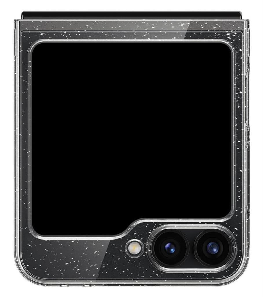 Блестящ Калъф за Samsung Z Flip 7 FE/Z Flip 6, Spigen AirSkin Glitter Case, Прозрачен (3)