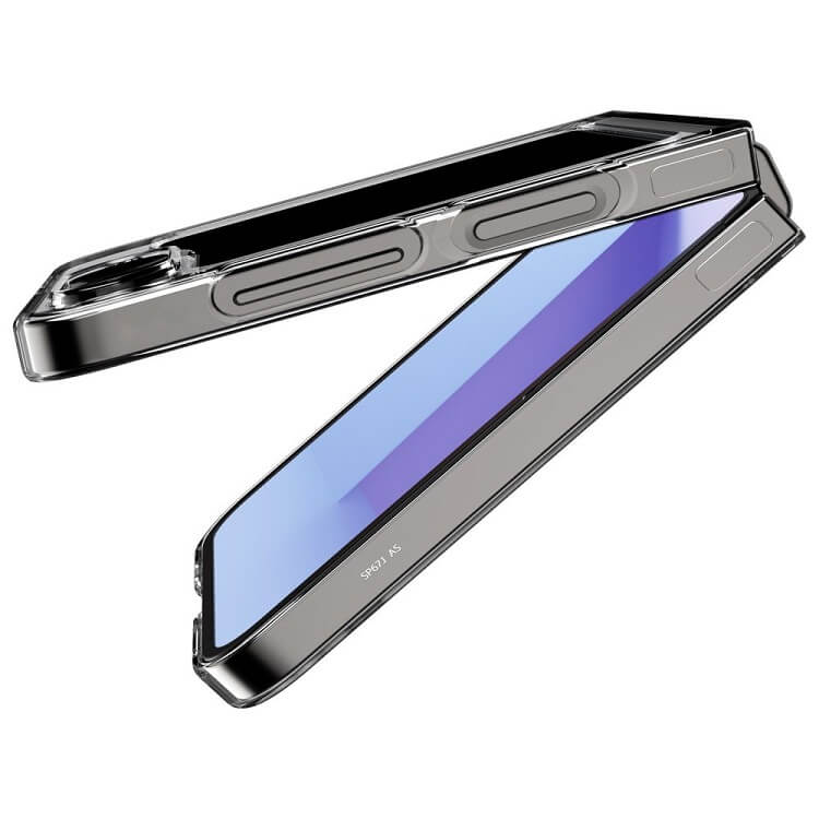 Тънък Калъф за Samsung Z Flip 7 FE/Z Flip 6, Spigen AirSkin Zero One Case, Черен (5)